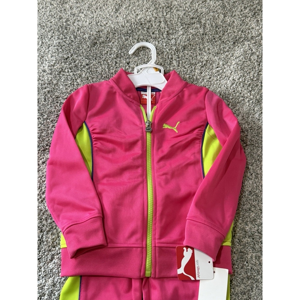 PUMA Toddler's Girls 2-Piece Joggers Set 3T NWT's From 2013. ‎ Fabulous Pink
